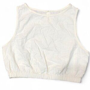 Maple Sleeveless linen Crop Top